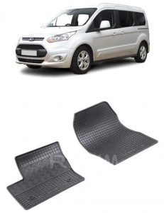 Ford Tourneo Connect II, Van, fabricat din 06.2014 - Prezent, 2 Locuri, set covorase auto dedicate, din cauciuc 100% Premium accesorii pentru autoturismul tau - masina v160671