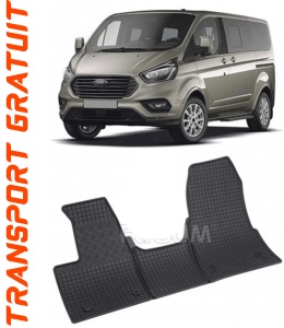 Ford Tourneo Custom fabricat din 2018 - Prezent (Cutie Automata), set covorase auto dedicate, din cauciuc 100% Premium accesorii pentru autoturismul tau - masina v156651