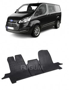 Ford Tourneo Custom, Van, fabricat din 01.2013 - Prezent, 3 Locuri, set covorase auto dedicate, din cauciuc 100% Premium accesorii pentru autoturismul tau - masina v156695