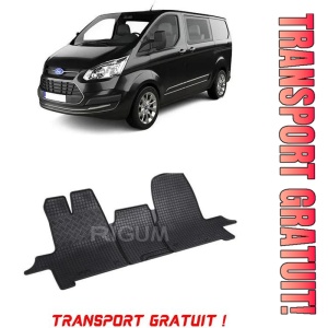 Ford Tourneo Custom, Van, fabricat din 01.2013 - Prezent, 3 Locuri, set covorase auto dedicate, din cauciuc 100% Premium - Transport Gratuit