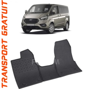 Ford Tourneo Custom, Van, fabricat din 02.2018 - Prezent, 2-3 Locuri, Manual, set covorase auto dedicate, din cauciuc 100% Premium accesorii pentru autoturismul tau - masina v157113