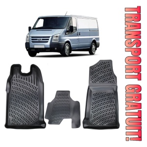 Ford Transit III 2000-2014 Set 3 covorase auto din cauciuc tip tavita premium line 3D