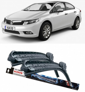 Honda Civic Ix Set 2 stergatoare parbriz Bosch Bosch Aerotwin 60 cm/53 cm compatibile cu Honda Civic Ix (Fk) din 2012-2016 (60 cm / 53 cm) accesorii pentru autoturismul tau - masina v127447