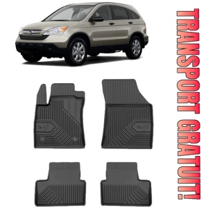 Honda Cr-V III Din 2007 - 09.2012, Suv , Set Covorase Auto Tip Tavita Premium 3D, din cauciuc