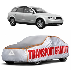 Husa Prelata Antigrindina Auto AUDI A4 B6 Avant (8E5) din 2001-2004, Protectie auto contra intemperiilor la grindina, Waterproof, 4x Stickere auto AUDI