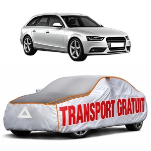Husa Prelata Antigrindina Auto AUDI A4 B8 Avant (8K5) din 2007-2015, Protectie auto contra intemperiilor la grindina, Waterproof, 4x Stickere auto AUDI