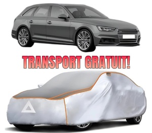 Husa Prelata Antigrindina Auto AUDI A4 B9 Avant (8W5, 8WD) din 2015-2021, Protectie auto contra intemperiilor la grindina, Waterproof, 4x Stickere auto AUDI