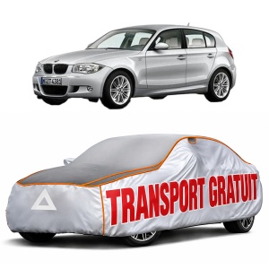 Husa Prelata Antigrindina Auto BMW Seria 1 (E87) din 2004-2011, Protectie auto contra intemperiilor la grindina, Waterproof, 4x Stickere auto BMW