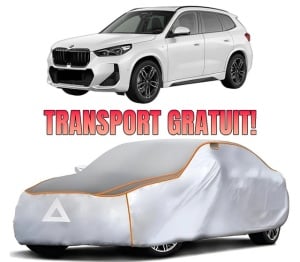 Husa Prelata Antigrindina Auto BMW Seria X1 (U11) din 2022-2023, Protectie auto contra intemperiilor la grindina, Waterproof, 4x Stickere auto BMW