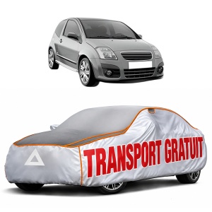 Husa Prelata Antigrindina Auto CITROEN C2 (JM_) din 2003-2012, Protectie auto contra intemperiilor la grindina, Waterproof, 4x Stickere auto CITROEN