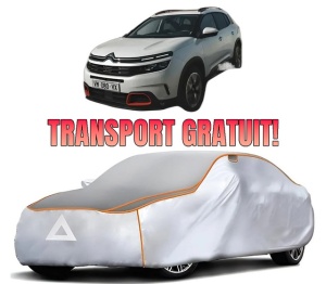 Husa Prelata Antigrindina Auto CITROEN C5 AIRCROSS (A_) din 2018-2023, Protectie auto contra intemperiilor la grindina, Waterproof, 4x Stickere auto CITROEN
