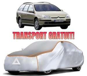 Husa Prelata Antigrindina Auto CITROEN C5 II Estate Van (RE_) din 2004-2008, Protectie auto contra intemperiilor la grindina, Waterproof, 4x Stickere auto CITROEN