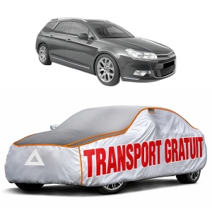 Husa Prelata Antigrindina Auto CITROEN C5 III Break (RW_) din 2008-2017, Protectie auto contra intemperiilor la grindina, Waterproof, 4x Stickere auto CITROEN