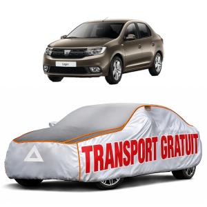 Husa Prelata Antigrindina Auto DACIA LOGAN III (3K_) din 2021, Protectie auto contra intemperiilor la grindina, Waterproof, 4x Stickere auto DACIA