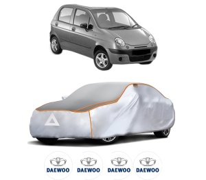 Husa Prelata Antigrindina Auto DAEWOO MATIZ (M100, M150) din 1998-2003, Protectie auto contra intemperiilor la grindina, Waterproof, 4x Stickere auto DAEWOO - Img 2