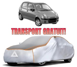 Husa Prelata Antigrindina Auto DAEWOO MATIZ (M100, M150) din 1998-2003, Protectie auto contra intemperiilor la grindina, Waterproof, 4x Stickere auto DAEWOO