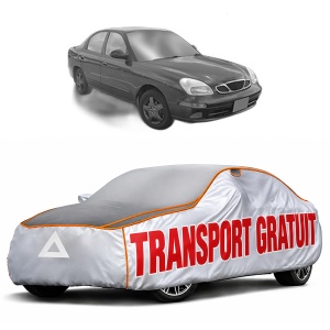Husa Prelata Antigrindina Auto DAEWOO NUBIRA Saloon (J150) din 1999-2002, Protectie auto contra intemperiilor la grindina, Waterproof, 4x Stickere auto DAEWOO
