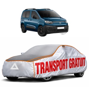 Husa Prelata Antigrindina Auto FIAT DOBLO MPV (510_, 511_, 360_, 361_) din 2022-2023, Protectie auto contra intemperiilor la grindina, Waterproof, 4x Stickere auto FIAT