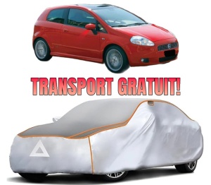 Husa Prelata Antigrindina Auto FIAT PANDA (312_, 319_) din 2012-2020, Protectie auto contra intemperiilor la grindina, Waterproof, 4x Stickere auto FIAT