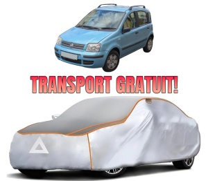 Husa Prelata Antigrindina Auto FIAT PANDA Hatchback Van (169_) din 2004-2011, Protectie auto contra intemperiilor la grindina, Waterproof, 4x Stickere auto FIAT