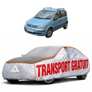Husa Prelata Antigrindina Auto FIAT PANDA Hatchback Van (169_) din 2004-2011, Protectie auto contra intemperiilor la grindina, Waterproof, 4x Stickere auto FIAT
