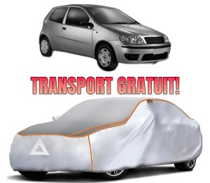 Husa Prelata Antigrindina Auto FIAT PUNTO (188_) din 1999-2012, Protectie auto contra intemperiilor la grindina, Waterproof, 4x Stickere auto FIAT