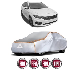 Husa Prelata Antigrindina Auto FIAT TIPO Estate (356_, 357_) din 2016-2022, Protectie auto contra intemperiilor la grindina, Waterproof, 4x Stickere auto FIAT - Img 2