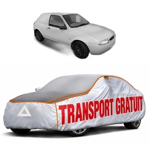 Husa Prelata Antigrindina Auto FORD FIESTA Hatchback Van (JV_) din 1998-2003, Protectie auto contra intemperiilor la grindina, Waterproof, 4x Stickere auto FORD