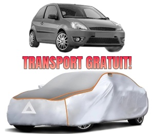 Husa Prelata Antigrindina Auto FORD FIESTA V Van din 2003-2010, Protectie auto contra intemperiilor la grindina, Waterproof, 4x Stickere auto FORD
