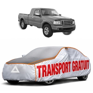 Husa Prelata Antigrindina Auto FORD RANGER (ET) din 2006-2012, Protectie auto contra intemperiilor la grindina, Waterproof, 4x Stickere auto FORD