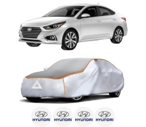 Husa Prelata Antigrindina Auto HYUNDAI ACCENT V Saloon (HC) din 2018, Protectie auto contra intemperiilor la grindina, Waterproof, 4x Stickere auto HYUNDAI - Img 2