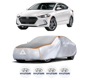 Husa Prelata Antigrindina Auto HYUNDAI ELANTRA VI Saloon (AD, ADA) din 2015-2020, Protectie auto contra intemperiilor la grindina, Waterproof, 4x Stickere auto HYUNDAI - Img 2
