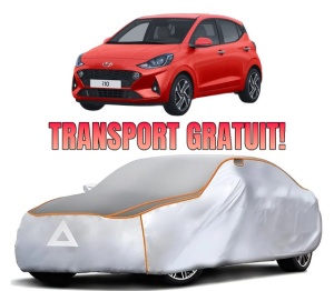 Husa Prelata Antigrindina Auto HYUNDAI i10 III (AC3, AI3) din 2019-2020, Protectie auto contra intemperiilor la grindina, Waterproof, 4x Stickere auto HYUNDAI