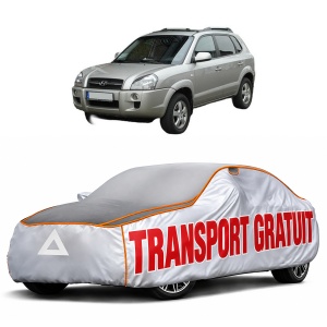 Husa Prelata Antigrindina Auto HYUNDAI TUCSON SUV Van (JM) din 2004-2010, Protectie auto contra intemperiilor la grindina, Waterproof, 4x Stickere auto HYUNDAI