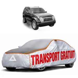 Husa Prelata Antigrindina Auto JEEP CHEROKEE (KJ) din 2001-2008, Protectie auto contra intemperiilor la grindina, Waterproof, 4x Stickere auto JEEP