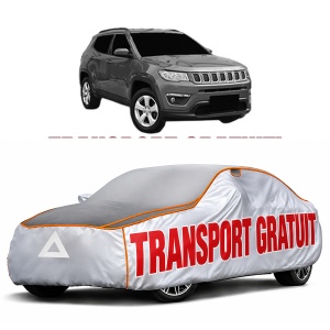 Husa Prelata Antigrindina Auto JEEP COMPASS (MP, M6, MV, M7) din 2017-2022, Protectie auto contra intemperiilor la grindina, Waterproof, 4x Stickere auto JEEP