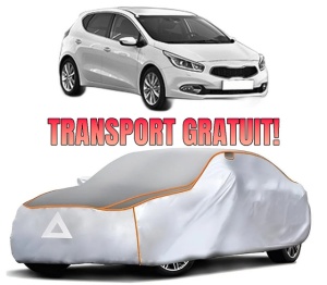 Husa Prelata Antigrindina Auto KIA CEE'D (JD) din 2012-2018, Protectie auto contra intemperiilor la grindina, Waterproof, 4x Stickere auto KIA