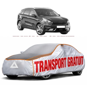 Husa Prelata Antigrindina Auto KIA NIRO I (DE) din 2016-2022, Protectie auto contra intemperiilor la grindina, Waterproof, 4x Stickere auto KIA