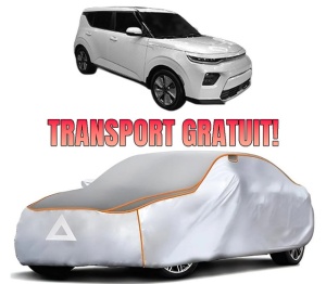Husa Prelata Antigrindina Auto KIA SOUL III (SK3) din 2019, Protectie auto contra intemperiilor la grindina, Waterproof, 4x Stickere auto KIA