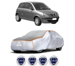 Husa Prelata Antigrindina Auto LANCIA YPSILON (843_) din 2003-2011, Protectie auto contra intemperiilor la grindina, Waterproof, 4x Stickere auto LANCIA - Img 2
