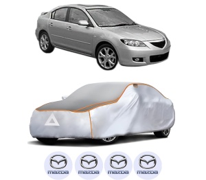 Husa Prelata Antigrindina Auto MAZDA 3 Saloon (BK) din 2003-2009, Protectie auto contra intemperiilor la grindina, Waterproof, 4x Stickere auto MAZDA - Img 2