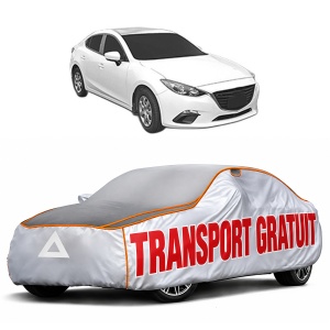 Husa Prelata Antigrindina Auto MAZDA 3 Saloon (BP_) din 2018-2021, Protectie auto contra intemperiilor la grindina, Waterproof, 4x Stickere auto MAZDA