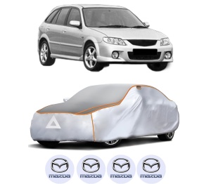 Husa Prelata Antigrindina Auto MAZDA 323 F VI Hatchback (BJ) din 1998-2004, Protectie auto contra intemperiilor la grindina, Waterproof, 4x Stickere auto MAZDA - Img 2