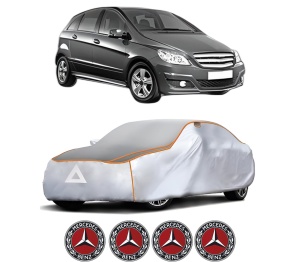 Husa Prelata Antigrindina Auto MERCEDES-BENZ B-CLASS Sports Tourer (W245) din 2005-2011, Protectie auto contra intemperiilor la grindina, Waterproof, 4x Stickere auto MERCEDES-BENZ - Img 2