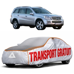 Husa Prelata Antigrindina Auto MERCEDES-BENZ GL-CLASS (X164) din 2006-2012, Protectie auto contra intemperiilor la grindina, Waterproof, 4x Stickere auto MERCEDES-BENZ