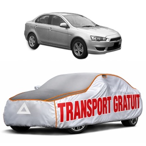 Husa Prelata Antigrindina Auto MITSUBISHI LANCER VIII (CY_A, CZ_A) din 2008-2015, Protectie auto contra intemperiilor la grindina, Waterproof, 4x Stickere auto MITSUBISHI