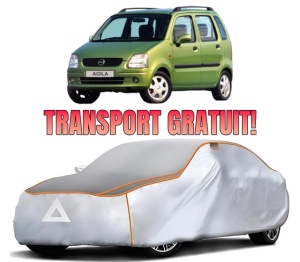Husa Prelata Antigrindina Auto OPEL AGILA A (H00) din 2000-2007, Protectie auto contra intemperiilor la grindina, Waterproof, 4x Stickere auto OPEL