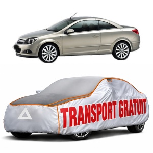 Husa Prelata Antigrindina Auto OPEL ASTRA H TwinTop (A04) din 2005-2010, Protectie auto contra intemperiilor la grindina, Waterproof, 4x Stickere auto OPEL