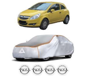 Husa Prelata Antigrindina Auto OPEL CORSA D Hatchback Van (S07) din 2006-2014, Protectie auto contra intemperiilor la grindina, Waterproof, 4x Stickere auto OPEL - Img 2