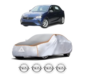 Husa Prelata Antigrindina Auto OPEL CORSA F Hatchback Van din 2019, Protectie auto contra intemperiilor la grindina, Waterproof, 4x Stickere auto OPEL - Img 2